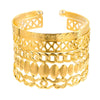 Metal Open Bracelet Iron Alloy Geometric Electroplated For Women And Unisex