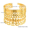 Metal Open Bracelet Iron Alloy Geometric Electroplated For Women And Unisex