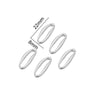 Metal Oval Specialshaped Ring Jewelry Accessories Electroplated Pendant For Diy Earrings Bracelet Necklace