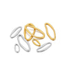 Metal Oval Specialshaped Ring Jewelry Accessories Electroplated Pendant For Diy Earrings Bracelet Necklace