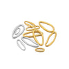 Metal Oval Specialshaped Ring Jewelry Accessories Electroplated Pendant For Diy Earrings Bracelet Necklace