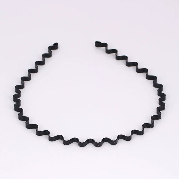 Metal Painted Hair Band Unisex Wave Head Band