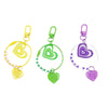 Metal Peach Heart Keychain Pendant Modern And Minimalist Baking Paint Decorative Pendant