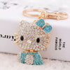 Metal Peacock Rhinestone Keychain And Bag Pendant For Women Wholesale