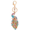 Metal Peacock Rhinestone Keychain And Bag Pendant For Women Wholesale