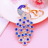 Metal Peacock Rhinestone Keychain And Bag Pendant For Women Wholesale