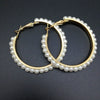 Metal Pearl Inlaid Geometric Star Earrings With Electroplated Finish Small Fragrance Style For Women