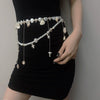 Metal Pearl Shell Waist Chain For Women Layered Tassel Multilayer Body Chain Belt Dualuse Necklace