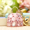 Metal Pearl Small Fragrant Style Key Chain Ring For Women As Bag Pendant