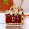 Metal Pearl Small Fragrant Style Key Chain Ring For Women As Bag Pendant