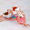 Metal Pearl Small Fragrant Style Key Chain Ring For Women As Bag Pendant