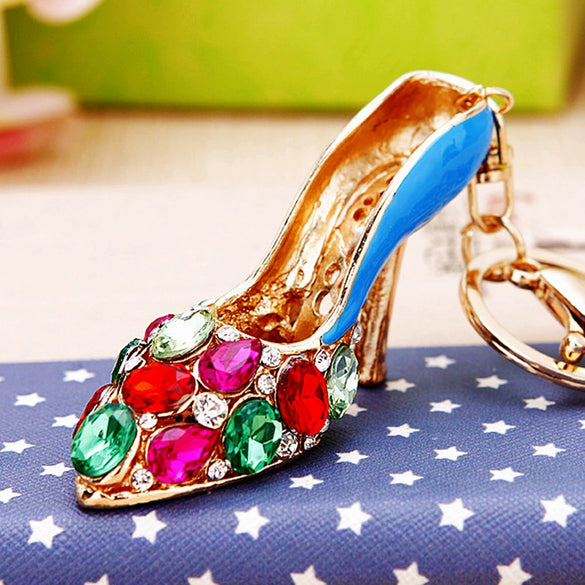 Metal Pearl Small Fragrant Style Key Chain Ring For Women As Bag Pendant