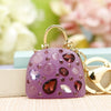 Metal Pearl Small Fragrant Style Key Chain Ring For Women As Bag Pendant