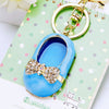 Metal Pearl Small Fragrant Style Key Chain Ring For Women As Bag Pendant