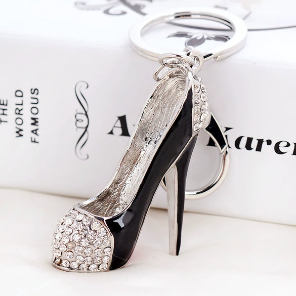 Metal Pearl Small Fragrant Style Key Chain Ring For Women As Bag Pendant