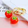 Metal Pineappleshaped Keychain Pendant With Diamond Encrustment For Women