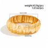 Metal Pleated Hollow Spring Bracelet Geometric Ins Style Electroplated