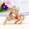 Metal Pony Rhinestone Key Chain For Women As Gift