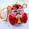 Metal Pony Rhinestone Key Chain For Women As Gift