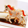 Metal Pony Rhinestone Key Chain For Women As Gift