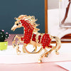 Metal Pony Rhinestone Key Chain For Women As Gift