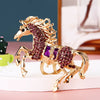 Metal Pony Rhinestone Key Chain For Women As Gift
