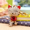 Metal Pony Rhinestone Key Chain For Women As Gift