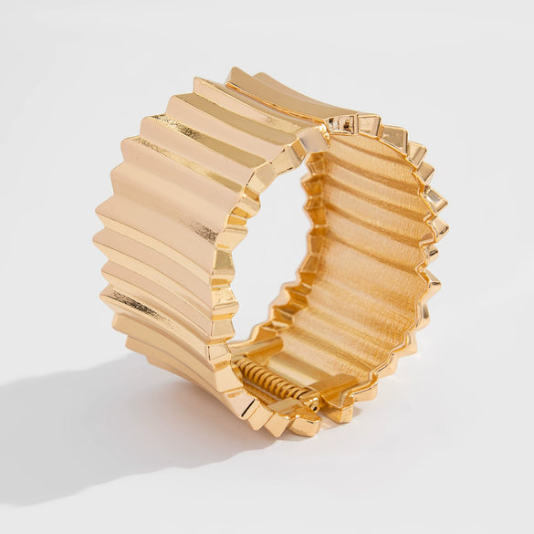 Metal Punk Style Geometric Pattern Electroplated Women's Bracelet