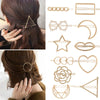 Metal Retro Geometric Rhinestone Star Moon Pearl Women's Hair Accessories Electroplating Hairpin