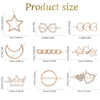 Metal Retro Geometric Rhinestone Star Moon Pearl Women's Hair Accessories Electroplating Hairpin