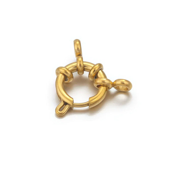 Metal Round Slingshot Buckle Spring Buckle Necklace And Bracelet Connection Buckle Electroplated Diy Jewelry Accessories