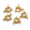Metal Round Slingshot Buckle Spring Buckle Necklace And Bracelet Connection Buckle Electroplated Diy Jewelry Accessories