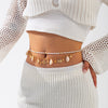 Metal Shell Starfish Pendant Waist Chain Stacking Style Female