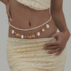 Metal Shell Starfish Pendant Waist Chain Stacking Style Female