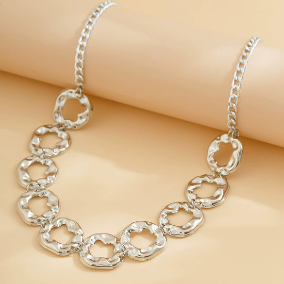 Metal Simple Pleated Ring Body Chain For Female