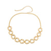 Metal Simple Pleated Ring Body Chain For Female