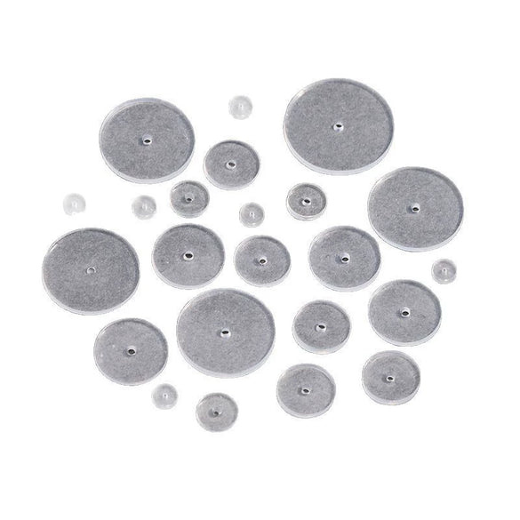 Metal Simple Style Silicone Transparent Ear Pad Ear Nail Ufo Spacer Lip Nail Navel Nail Ear Bone Nail Antiinvagination Earrings