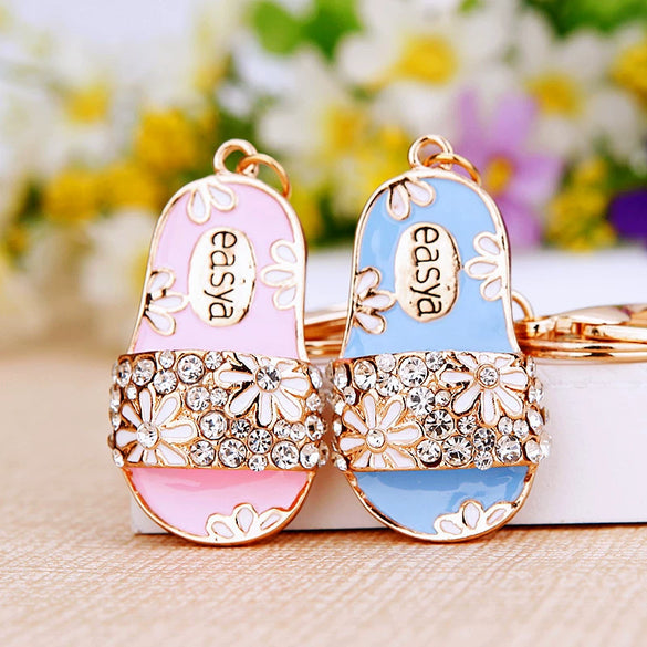 Metal Slippers Pattern Keychain For Men And Women