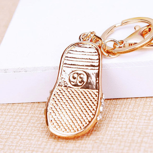 Metal Slippers Pattern Keychain For Men And Women