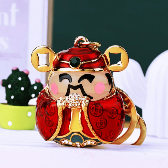 Metal Small Fish Shaped Keychain For Women As Gift