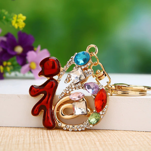 Metal Small Fish Shaped Keychain For Women As Gift