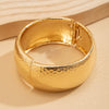 Metal Snake Stripe Wide Open Bracelet For Women Niche Style Electroplated