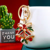 Metal Snowflake Women's Keychain And Bag Pendant For Christmas