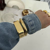 Metal Square Retro Style Electroplated Women's Bracelet