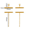 Metal Stainless Steel Bead Chain Tube Bracelet Necklace Electroplating Diy Jewelry Accessories