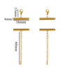 Metal Stainless Steel Bead Chain Tube Bracelet Necklace Electroplating Diy Jewelry Accessories