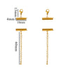 Metal Stainless Steel Bead Chain Tube Bracelet Necklace Electroplating Diy Jewelry Accessories