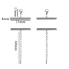 Metal Stainless Steel Bead Chain Tube Bracelet Necklace Electroplating Diy Jewelry Accessories