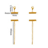 Metal Stainless Steel Bead Chain Tube Bracelet Necklace Electroplating Diy Jewelry Accessories