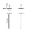 Metal Stainless Steel Bead Chain Tube Bracelet Necklace Electroplating Diy Jewelry Accessories